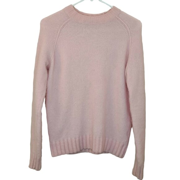COS Sweaters - COS Sweater Womens Small Pink Alpaca Wool Blend Fuzzy Knit Casual Basic Work